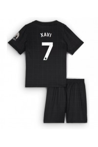 Tottenham Hotspur Xavi Simons #7 Jalkapallovaatteet Lasten Vieraspeliasu 2025-26 Lyhythihainen (+ Lyhyet housut)